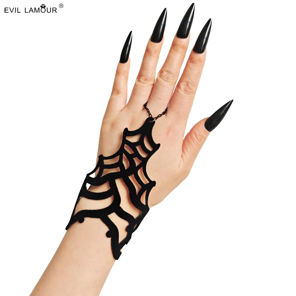 Gothic bracelet flannel halloween cosplay sexy female stage performance atmosphere fun finger chain collection