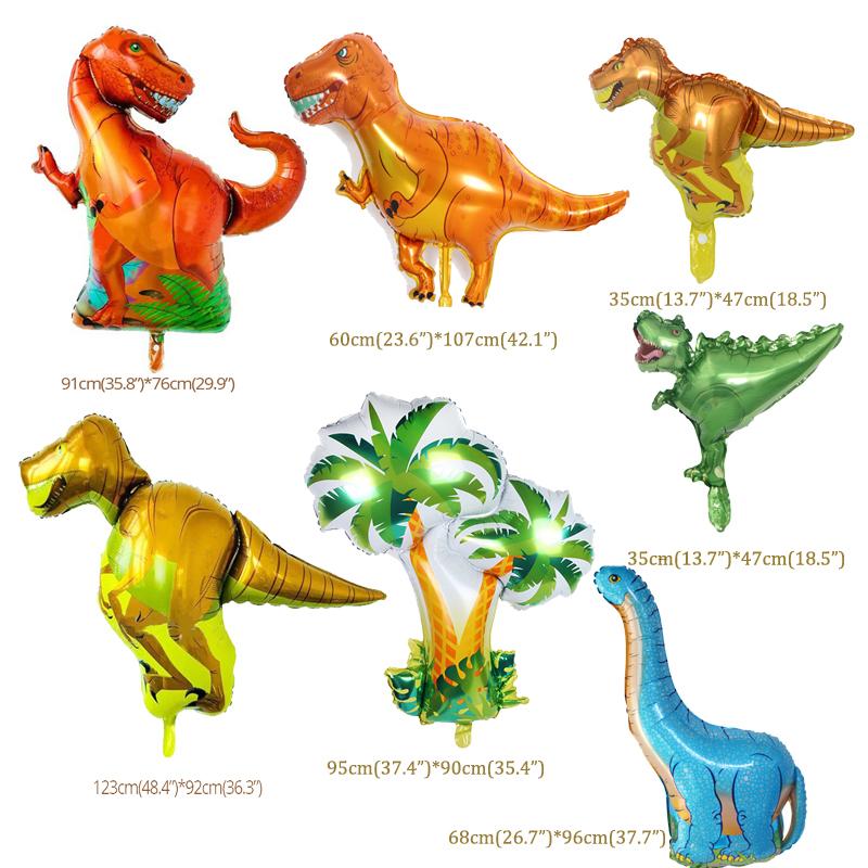 97 шт. динозавр, украшение для вечеринки в честь дня рождения, воздушные шары, арка, комплект гирлянд, воздушные шары с днем ​​рождения, фольгированные шторы, динозавр, тематическая вечеринка