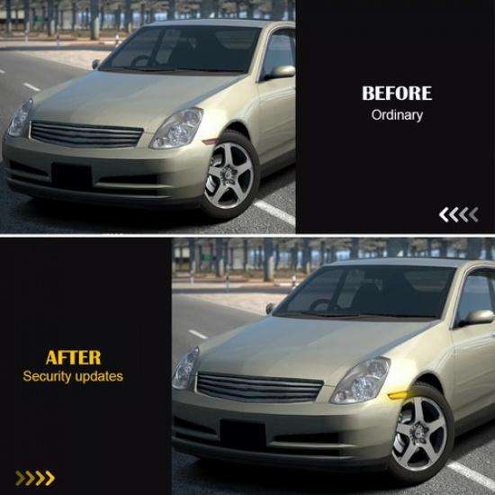 Пара для Nissan 2001-2006 Skyline V35 Седан Светодиодные Поворотники Боковые Габаритные Огни