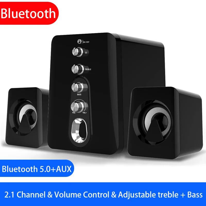 SACCOSDING Computer Speakers Home Theater System Bass Subwoofer Bluetooth Speaker Music Surround For Boombox Desktop Laptop