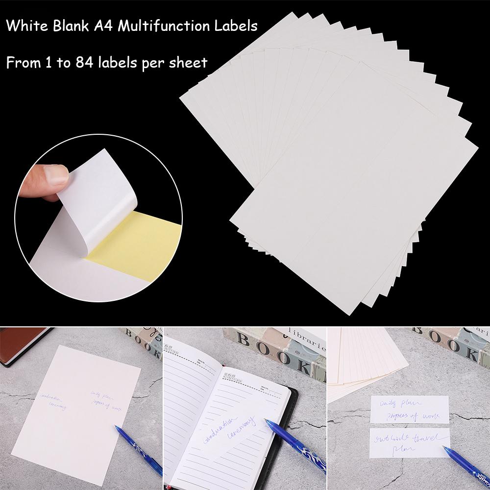 Inkjet Office School Supplies Stationery A4 Package Label White Stickers Self Adhesive Sticky Tag