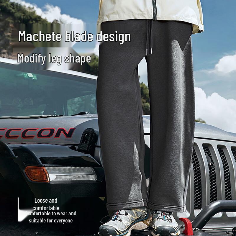 JEEP SPIRIT Men's Curved Leg Casual Streetwear Pants