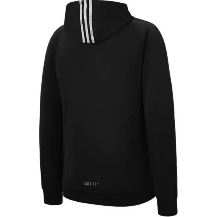 adidas Холодно. Готов. Уличная теплая куртка с капюшоном на молнии Мужская Повседневная Спортивная С длинным рукавом Верхняя одежда Черная IM7489