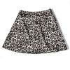 Satin Floral Print Short Skirt With High Waist Zipper For Spring Fashion Women