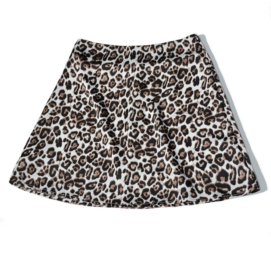 Satin Floral Print Short Skirt With High Waist Zipper For Spring Fashion Women