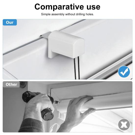 1 комплект зажима для крепления штор, нержавеющий, сверление не требуется, простая установка, зажим, поддержка плиссированного крепления для жалюзи, запасные части