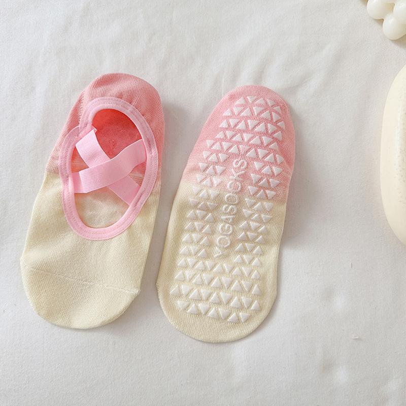 Хлопковые невидимые носки-лодочки градиентного цвета, профессиональные противоскользящие носки для фитнеса, йоги, носки для пилатеса, спортивные носки для тренажерного зала и фитнеса