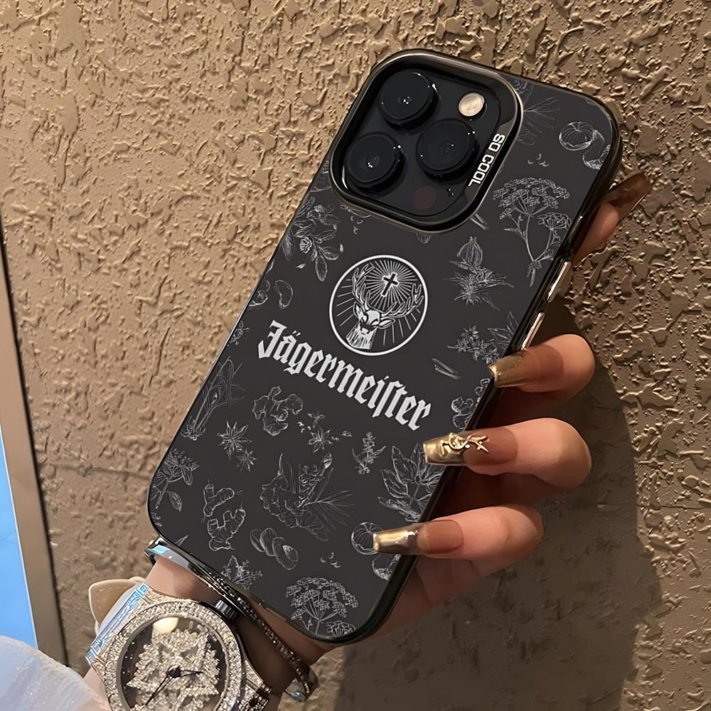 Классический чехол для телефона J-Jager-Meister Для 17 Air iPhone 16 Pro Max 15 14 Plus 12 13 X XS Max 11 Цветной серебристый чехол