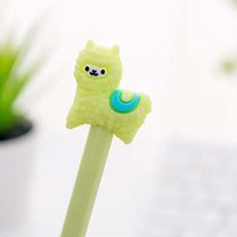 1 шт. гелевые ручки корейские мультяшные креативные гелевые ручки из альпаки для студентов, канцелярские принадлежности, черная ручка для подписи