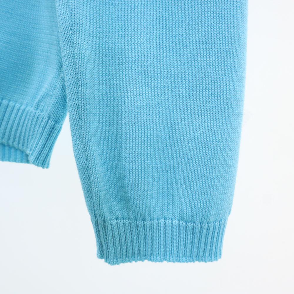 Salvatore Ferragamo Сделано в Италии Вязаный кардиган с длинным рукавом XS светло-голубой Женский Б/у