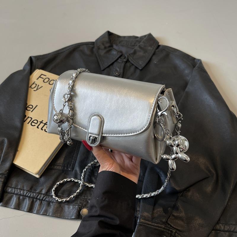 Премиальная сумка-цепочка женская 2025 новая модная маленькая квадратная сумка универсальная ретро весна и лето сумка через плечо сумка-мессенджер женская сумка