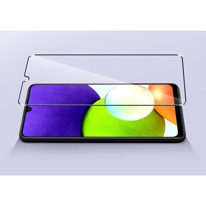 Film de Protection d'écran - VSHOP - Samsung Galaxy A22 4G - Verre Trempé 9H - Transparent - Haute Sensibilité
