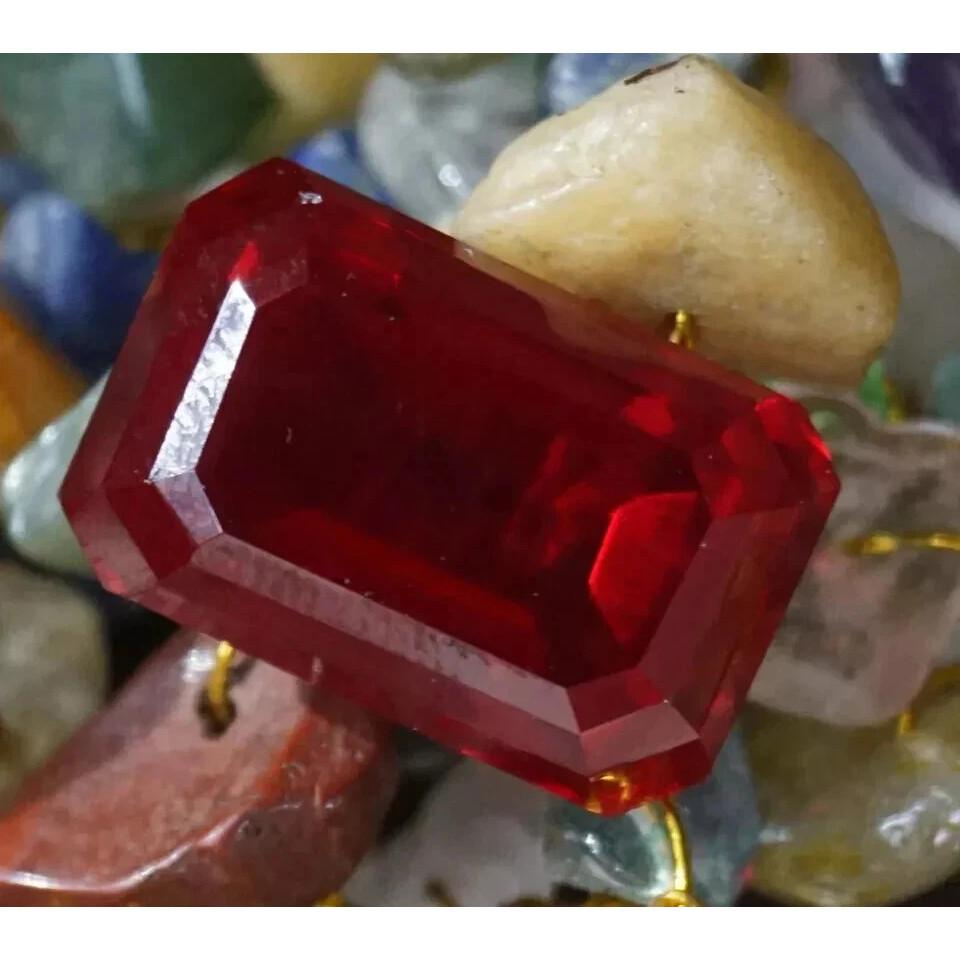 Natural Burma Pigeon Blood Red Ruby Emerald 34-35 Ct Stunning Gemstone