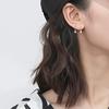 Rockyu Серьги-звезды с пирсингом для женщин и серебряные висячие звезды из нержавеющей стали Мужские в стиле Нью-Йорк, Популярные, Серьги-кольца, Серьги, Кольцо,