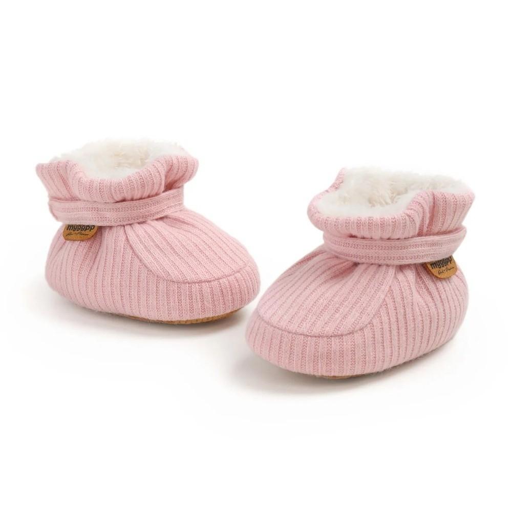 with Gripper Baby Winter Boots 0-18M Non Slip Boots Cute Cotton Shoes