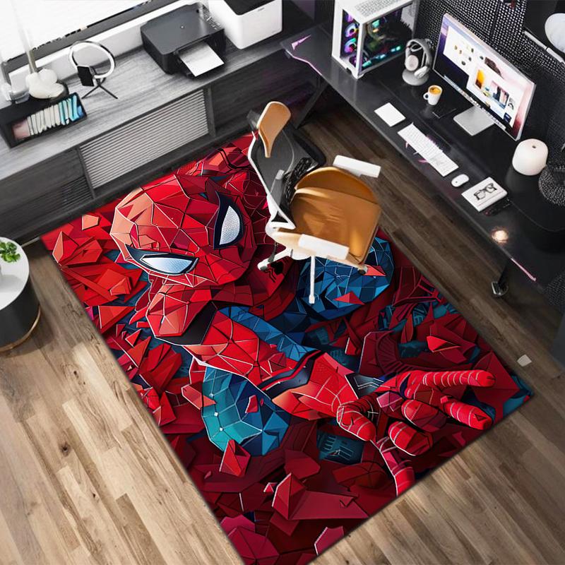 1PC Spider-Man Rug - home decoration Carpet For Living Room Bedroom Flooring Computer Chair Area Rug