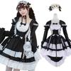 [Milky Time] Fishtail Lolita Dress with Hemline Made, 2-Way (Black)