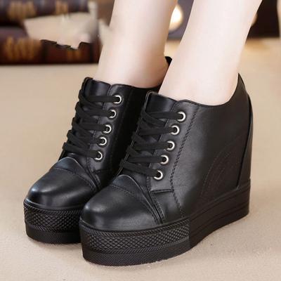 Женские кроссовки Женская повседневная обувь на танкетке с скрытым каблуком Удобная обувь больших размеров