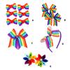Cute Colorful Bowknot Hair Clip Lovely Ribbon Hair Clip Rainbow Hairpins Barrettes Girls HairPins 2000s Trend