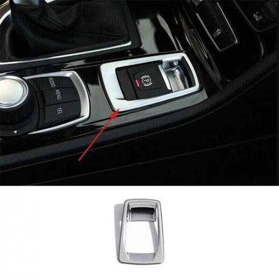 Electronic Handbrake Switch Cover Silver For BMW 2 Series Touring 2015-19 Matte