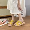 Fashion Flock Shoes Slippers Soft Slides Platform Summer Clogs Woman Comfort Beach Retro Concise Round Toe Casual Leisure Slippers Women