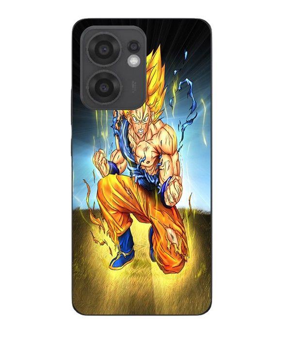 Coque Maniacase Pour Oppo Reno 13F goku genou a terre
