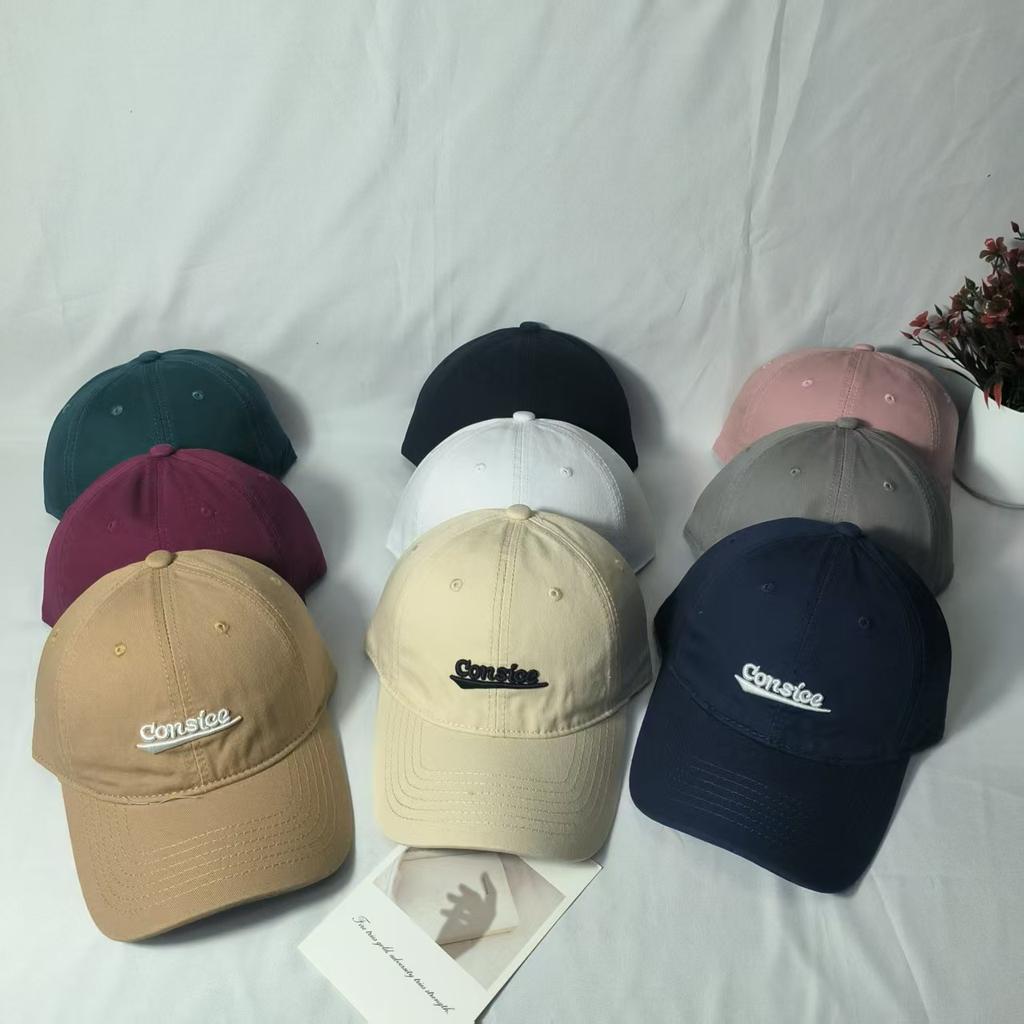 New big head circumference cap showing small face three-dimensional embroidered baseball hat for men and women versatile soft top sunshade