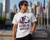 Футболка с изображением хозяев ЧМ-2026 по футболу в США | Одежда Чемпионата мира