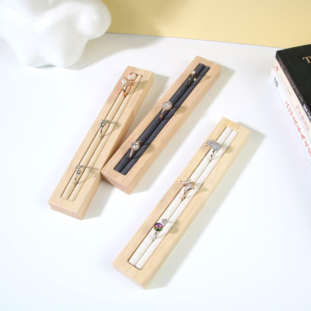 Деревянная подставка для колец, органайзер для ювелирных изделий, креативный держатель для колец для девочек и женщин