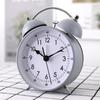 4-дюймовый будильник, простые скандинавские металлические настольные часы, домашние прикроватные немые игольчатые часы для студентов, утро встает