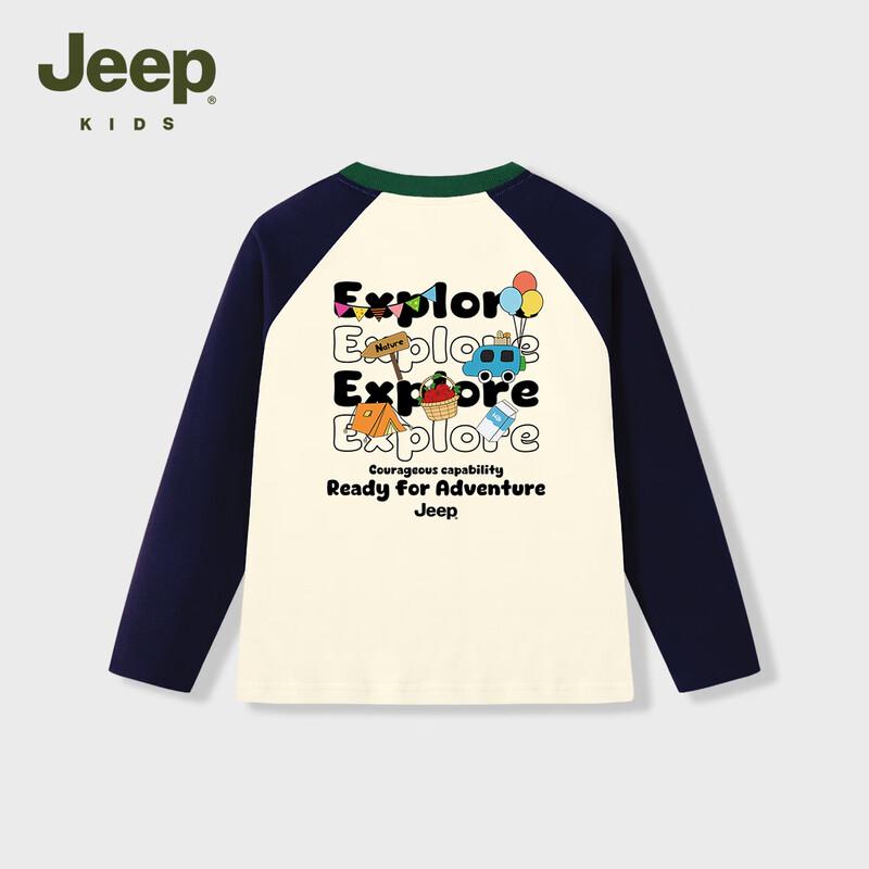 Jeep Детская повседневная хлопковая футболка с длинным рукавом