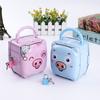 Pig Shape Money Saving Box Tinplate Coins Storage Box Handheld Piggy Bank  For Children Gift