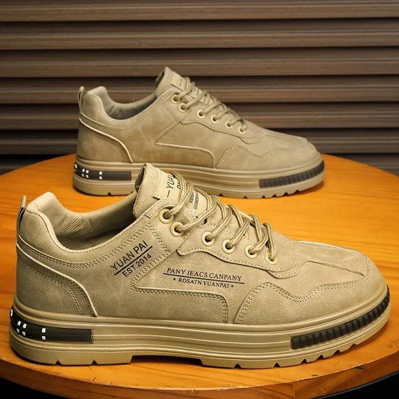 Мужские мокасины из натуральной замши, повседневные мужские кроссовки, оксфорды на шнуровке, обувь для бега на открытом воздухе, безопасная обувь Zapatos De Hombre Traf