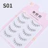 5pairs Natural False Eyelashes Thin Band Short HandMade Lighte Soft Eyelash Cosplay Korean Fashion Wispy Extension Makeup Tools
