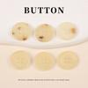 5 шт. Желтые пуговицы из рога Высококачественные пуговицы для рубашки, кардигана, свитера, топа Пуговицы для китайского ханьфу, ципао Аксессуары