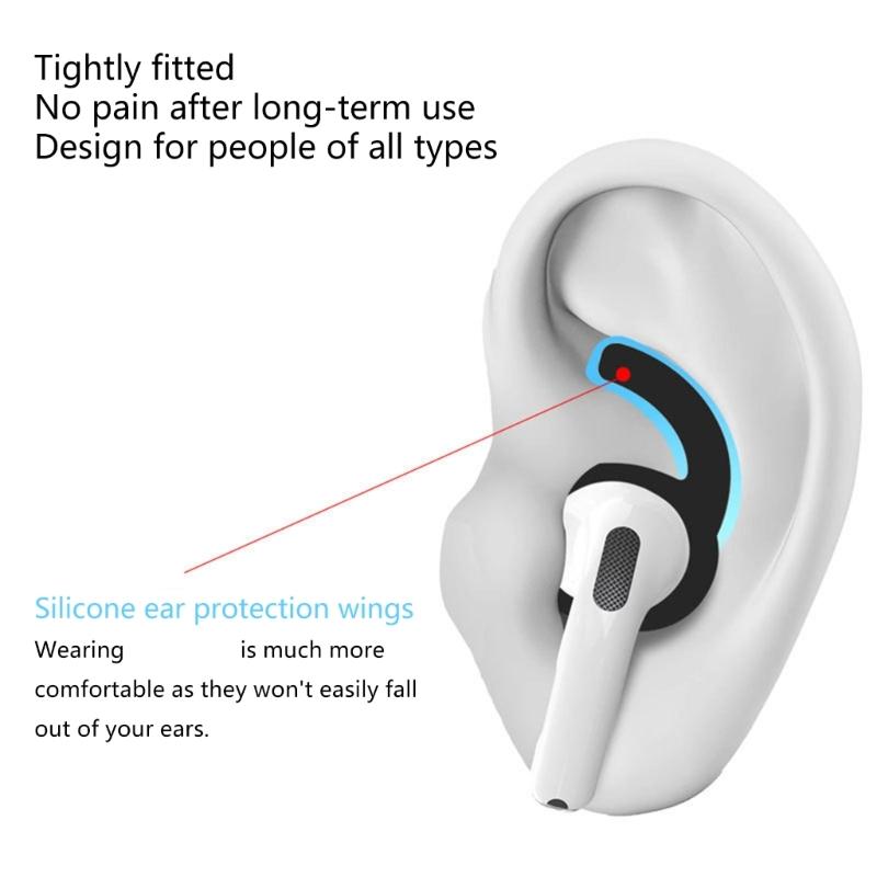 1/5Pair Ear Tips For 4 4th Generation Earphones Earhook Earplugs Silicone Cover For Airpods4 AntiLost DustProof