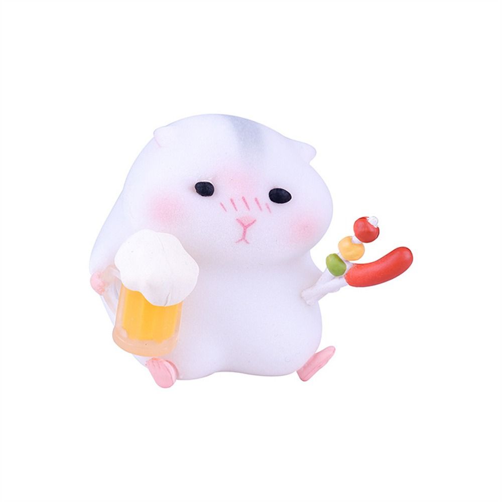 Foodie Series Gourmet Hamster Figures Hamster Clarke Figures  Car Interior Decoration