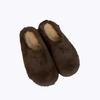 Warm Foreign Gas Non-slip Plush Slippers Women's Outer Wear 2025 Autumn and Winter New Niche Design Cotton Drag Tide
