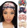 Bohemian Floral Cross Headband for Sports, Running, and Makeup