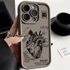 Матовый чехол из ТПУ с рисунком в виде сердца для iPhone 16 Pro Max 15 Pro 14 13 12 11 XS XR 8 7, защита линз, противоударный мягкий силиконовый чехол для телефона