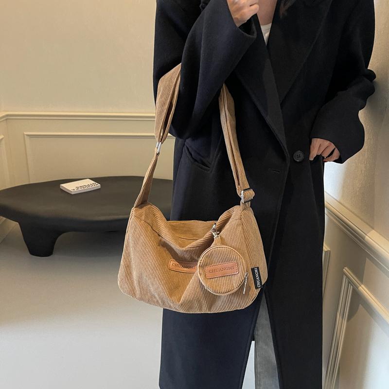 Вельветовая сумка женская сумка большая вместимость сумка через плечо