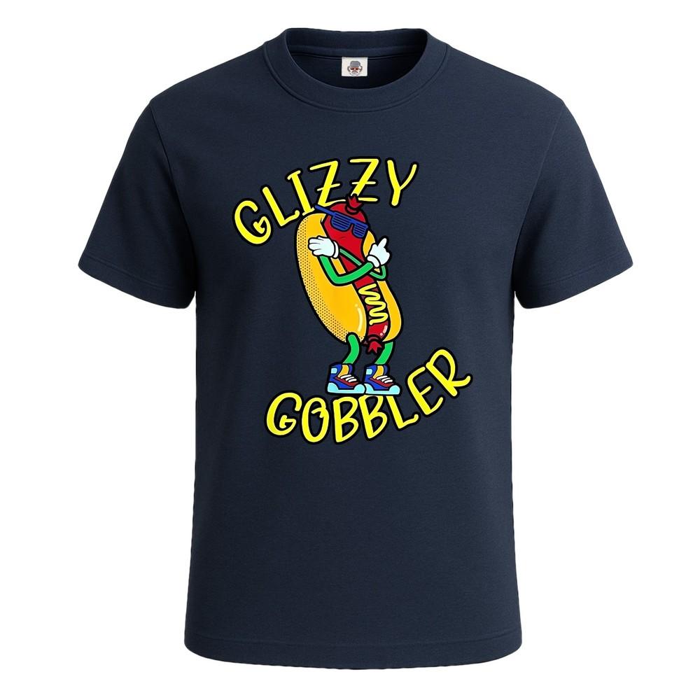 Glizzy gobbler hot dog glizzy funny joke tshirt for mens novelty gift tee top