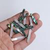 Натуральный перламутр аbalone белый, двудырочный, овальный кулон для DIY шпильки и ожерелья