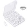 200Pcs Replacement DIY Soft Clear Silicone Earring Safety Backs Clutch Stopper