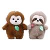Ultra Soft Cartoon Animal Plush Toys Keychain Featuring Tiger Duck Monkey Styles