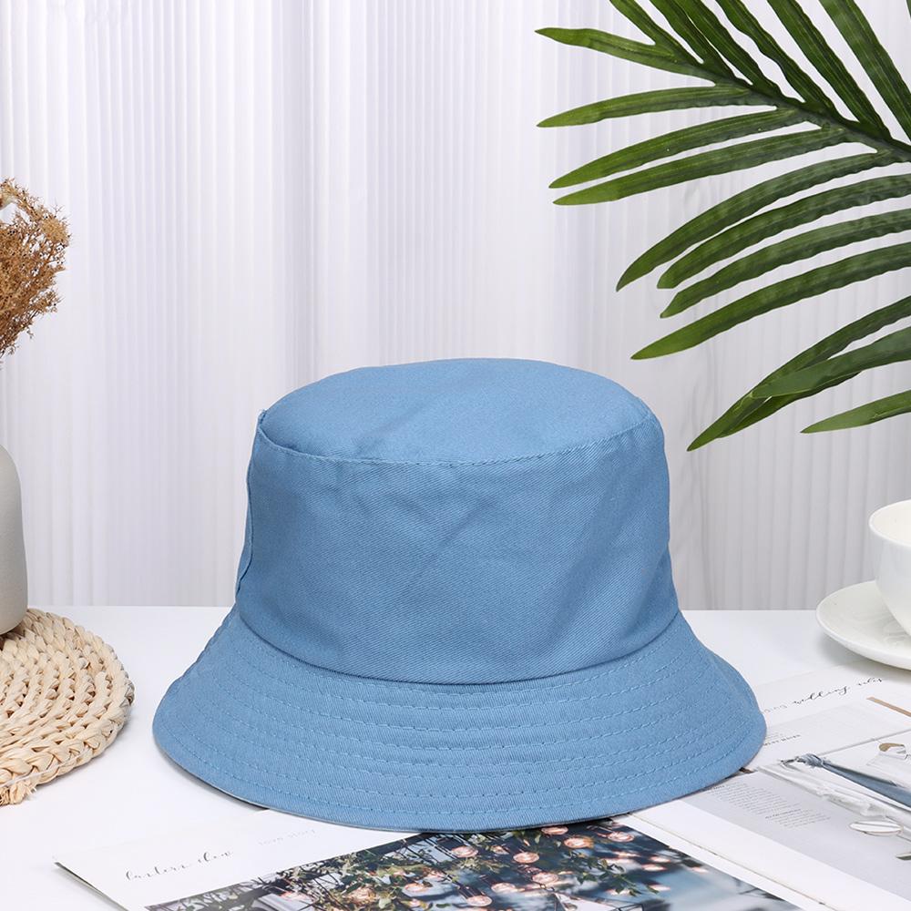 Summer Casual Cotton Sun Caps Fisherman Cap Bucket Hat Candy Color