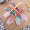 Non Stick Baking Silicone Spatulas Cake Flour Mixing Scraper Translucent Spatula Kitchen Cooking Pastry Scraper Mold Brush Tool Baking Accessories