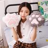 Cute Bear Paw Plush Shoulder Bag Girl Chain Messenger Bag Mobile Phone Makeup Change Bag Paw Backpack