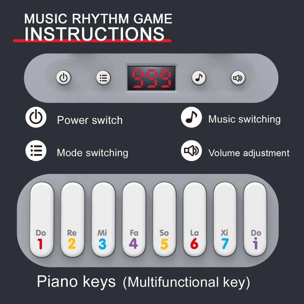 Музыкальная игра Rhythm Master: Карманное пианино-головоломка с 7 режимами для детей