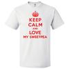 Keep Calm and Love My Sweetpea T shirt Funny TeeSe abre en una nueva ventana o pestaña